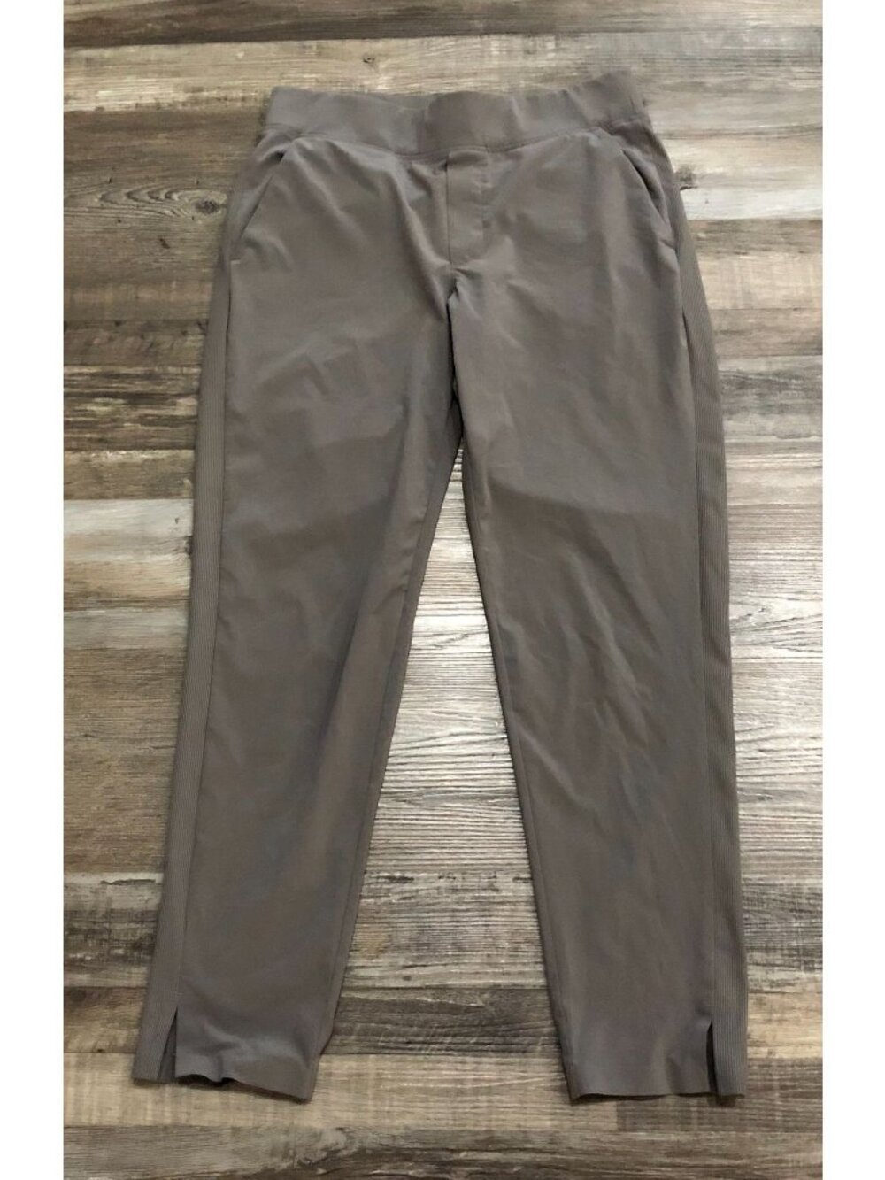 Athleta Womens Size 4 Gray Athletic Casual Pants Elastic Waist